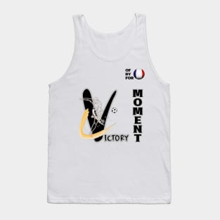 Dynamic France Football Player Pose V2-9 Tank Top